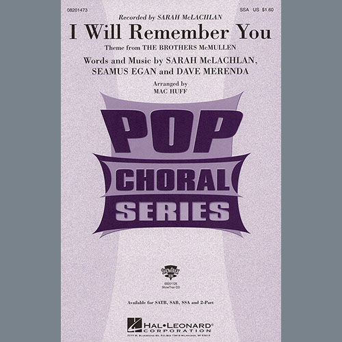 Produktbild zu: I Will Remember You (arr. Mac Huff)