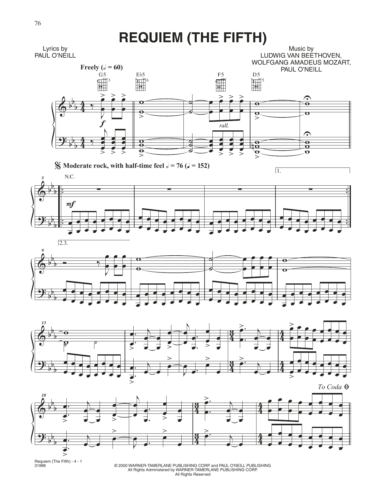Product gallery: Page 1 of 1 Requiem (The Fifth), Trans-Siberian Orchestra