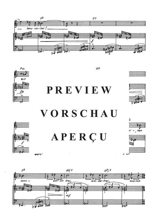 Product gallery: Page 5 of 6 Ich will das Leben , , Piano and Voice