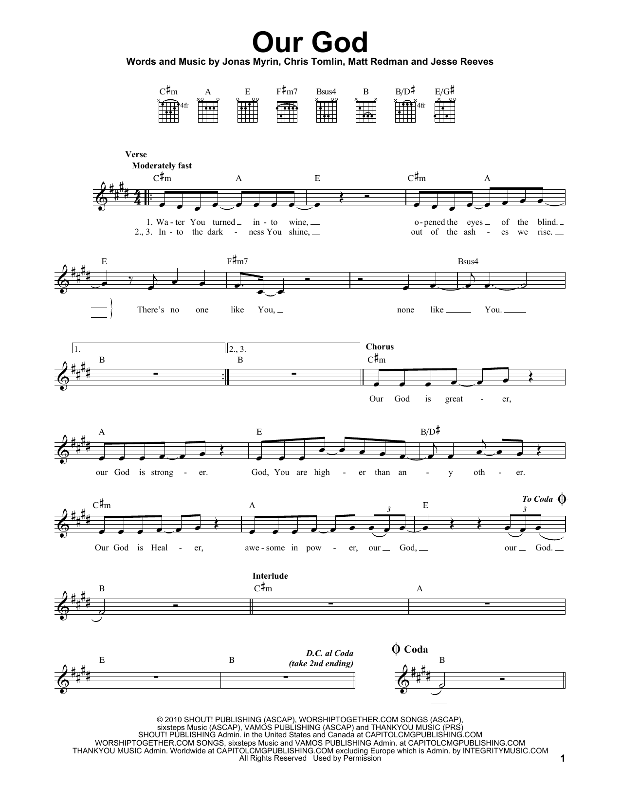 Produktgalerie: Seite 1 von 1 Our God, Chris Tomlin, Gitarre