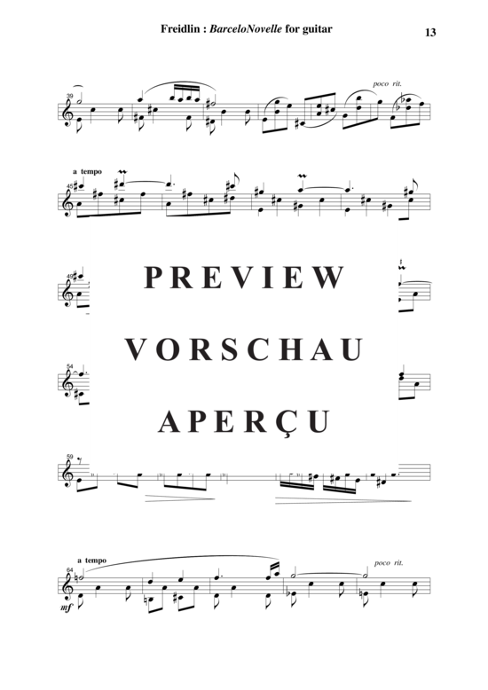 Product gallery: Page 14 of 17 BarceloNovelle , , (Suite for guitar solo)