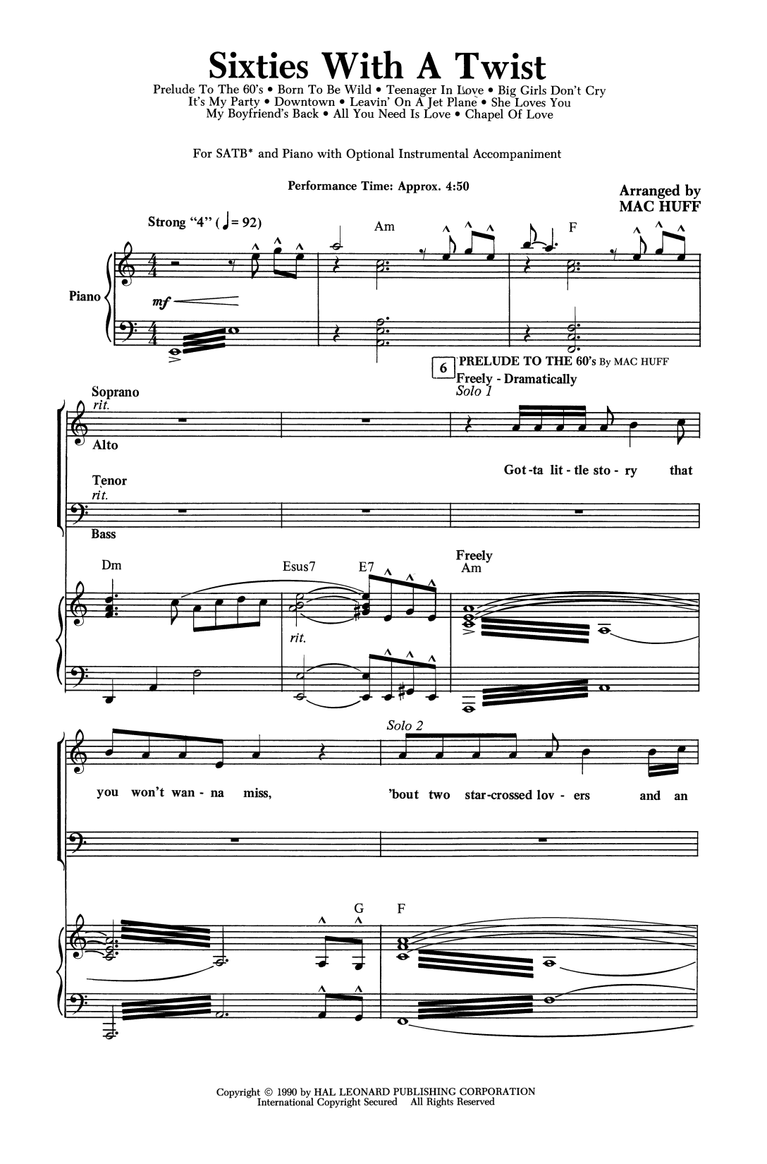 Produktbild zu: Sixties With A Twist (Medley)