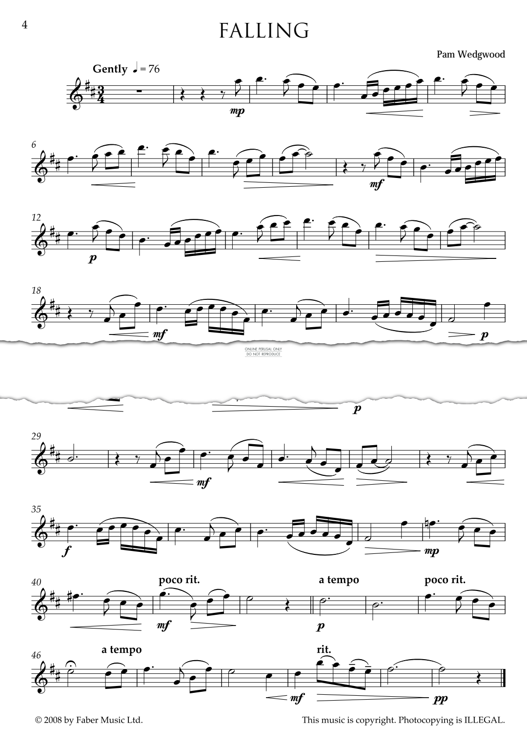 gallery: Falling, Pam Wedgwood