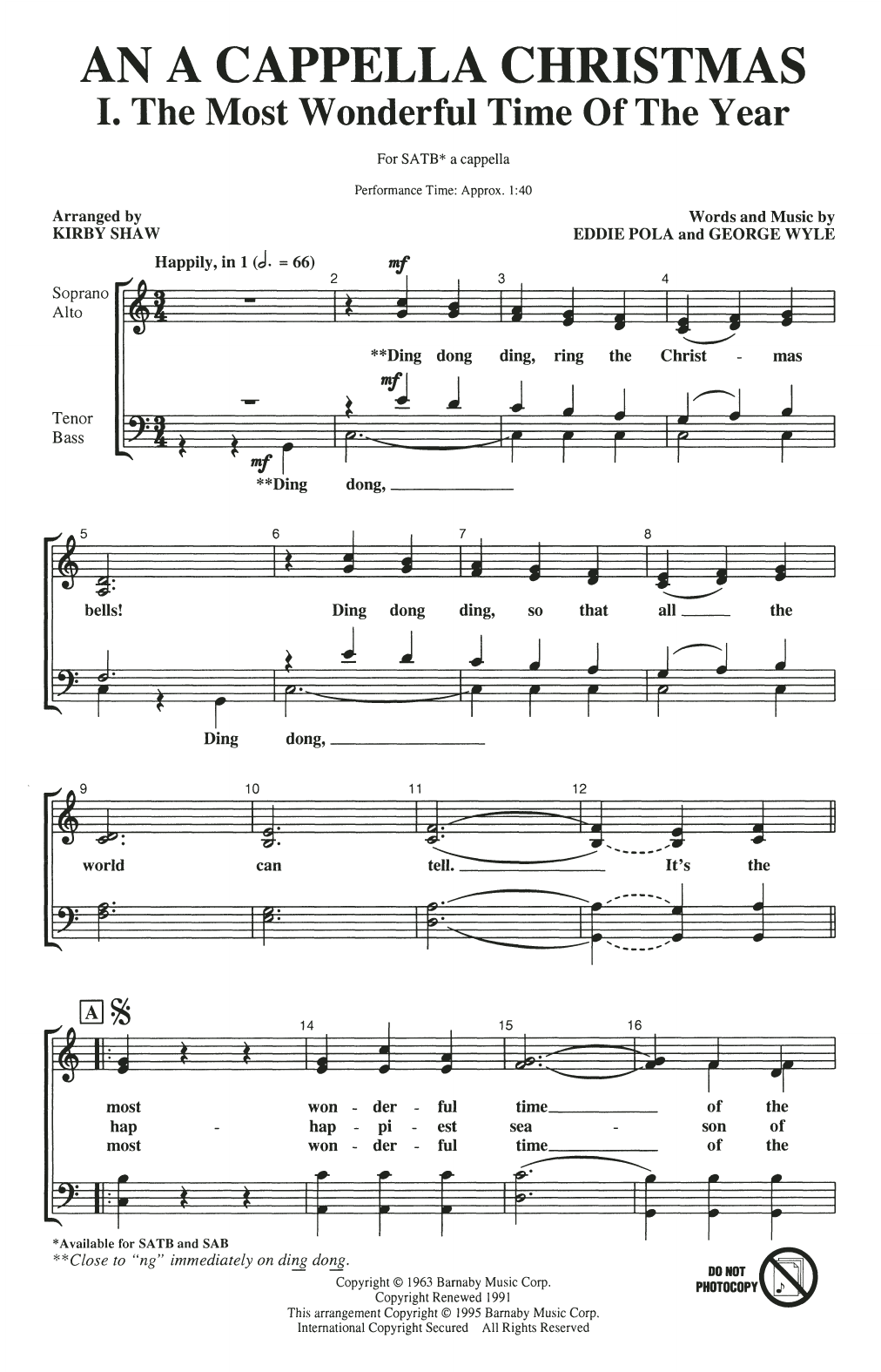 Produktbild zu: An A Cappella Christmas