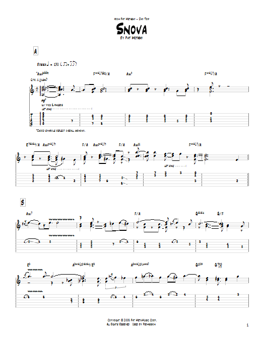 Product gallery: Page 1 of 1 Snova, Pat Metheny