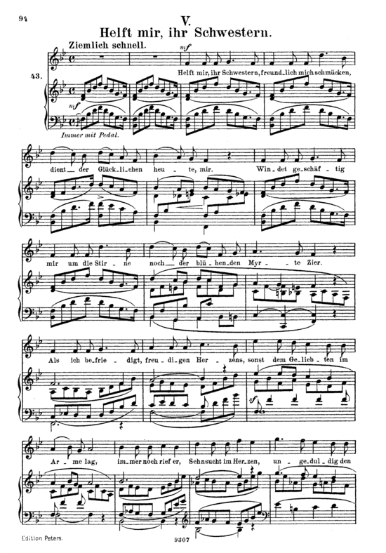 Product picture to: Helft mir, ihr Schwestern, Op.42 No.5Robert Schumann