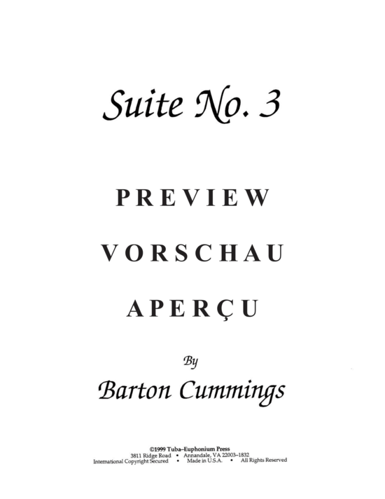 Produktgalerie: Seite 3 von 21 Suite No. 3 , , (Tuba + Klavier)