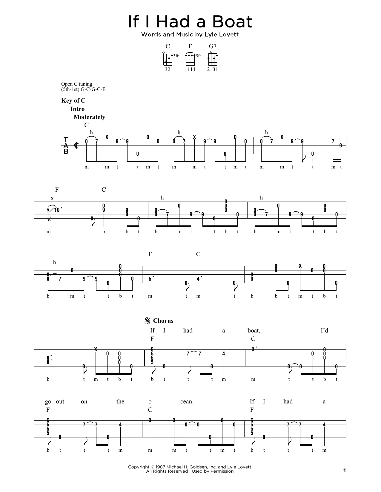 Produktgalerie: Seite 1 von 1 If I Had A Boat, Lyle Lovett, Banjo