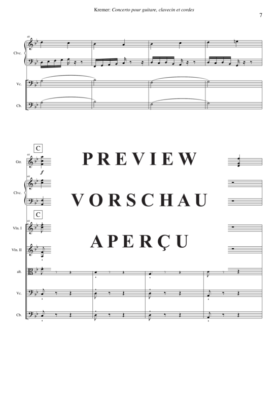 Product gallery: Page 8 of 21 Concerto pour guitare, clavecin et orchestre à cordes , , (guitar, harpsichord + string orchestra)