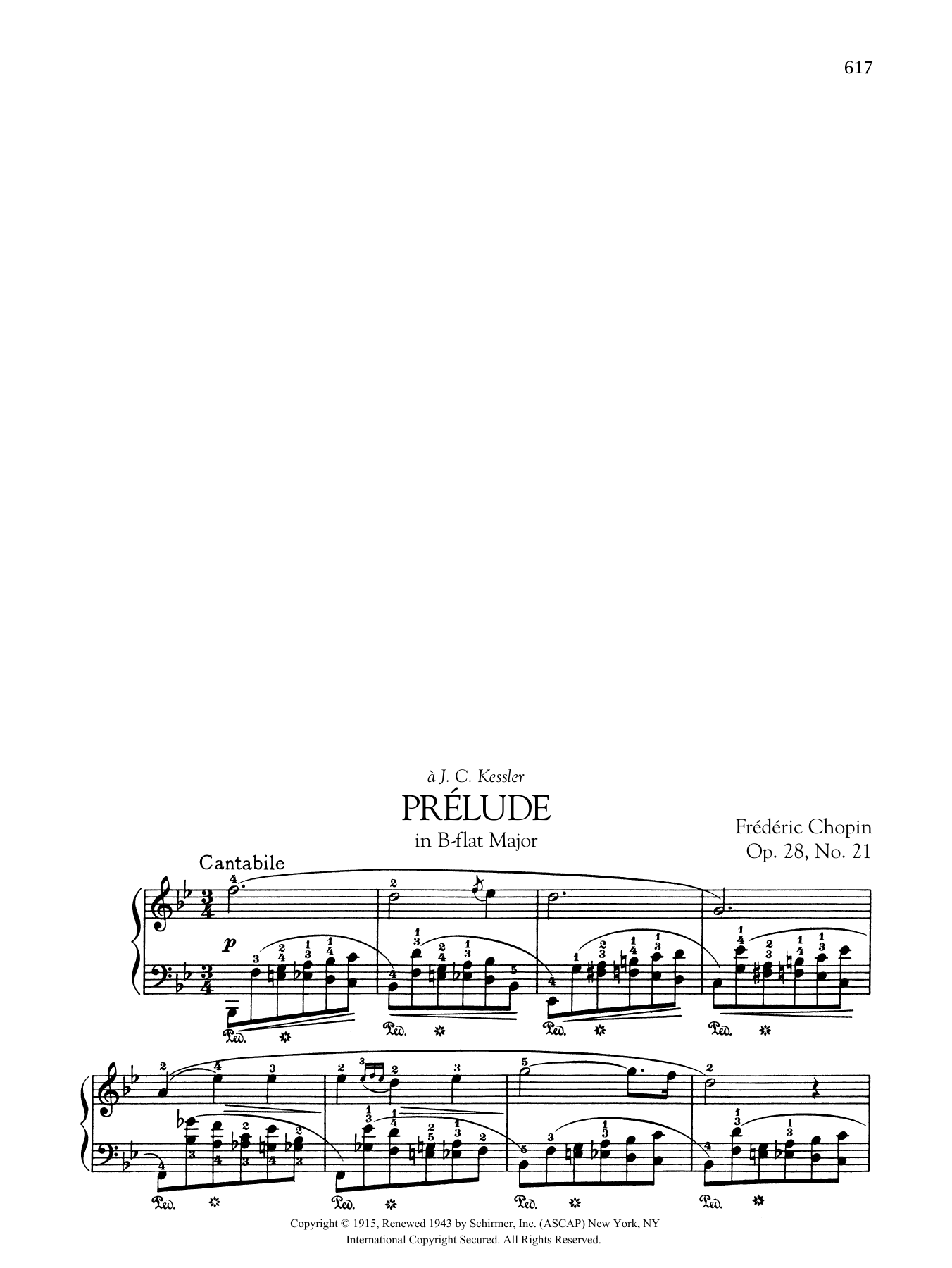 Product gallery: Page 1 of 1 Prélude in B-flat Major, Op. 28, No. 21, Frédéric Chopin