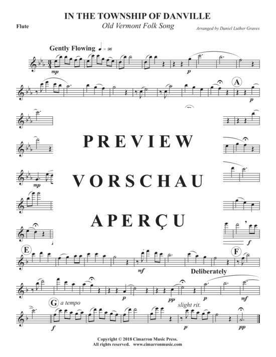 Produktgalerie: Seite 6 von 10 In The Township of Danville , , (Holzbläser Quintett)