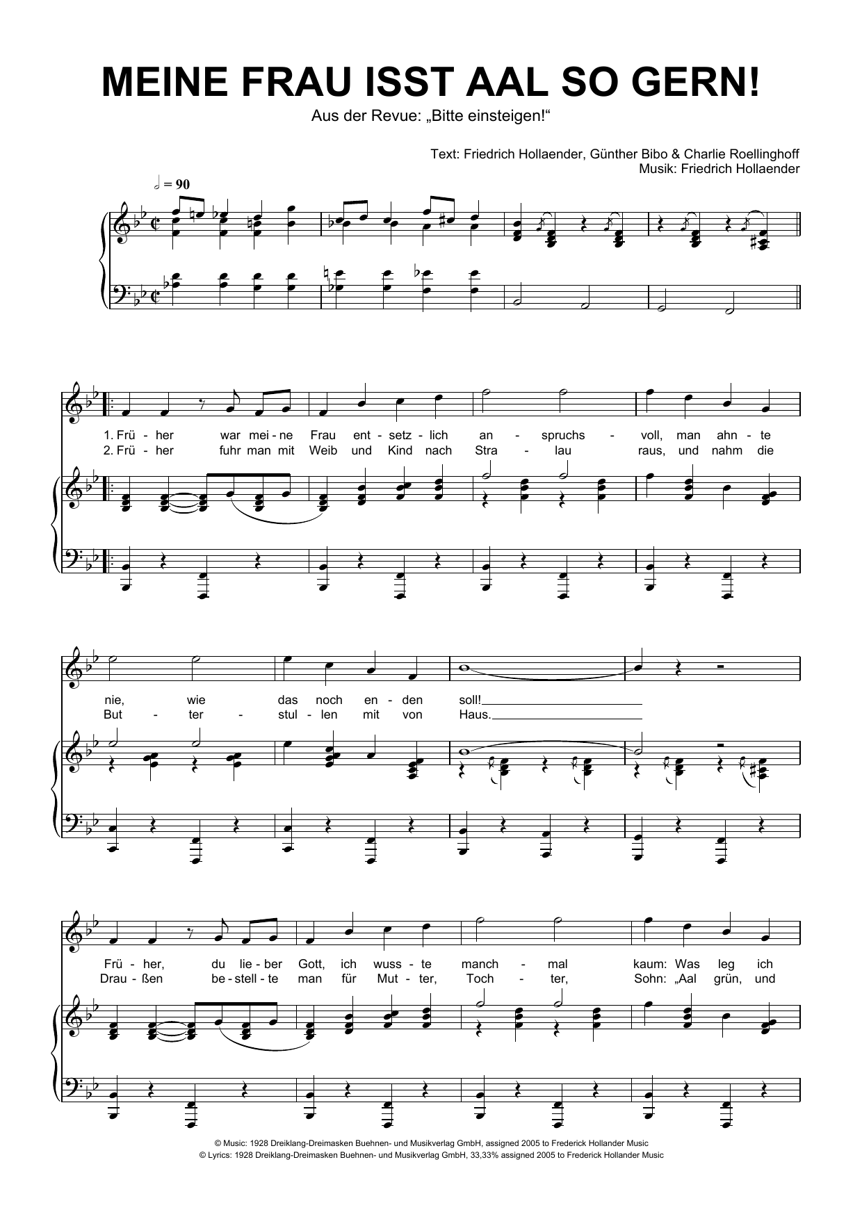 Produktgalerie: Seite 1 von 1 Meine Frau Isst Aal So Gern!, Friedrich Hollaender, Gesang, Klavier