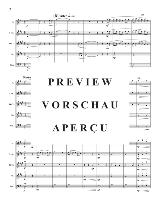 Produktgalerie: Seite 3 von 6 Elegy , , (Holzbläser-Quintett)
