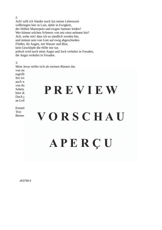 gallery: Die bitt´re Leidenzeit verginnet / BWV 450, , (voice and piano)