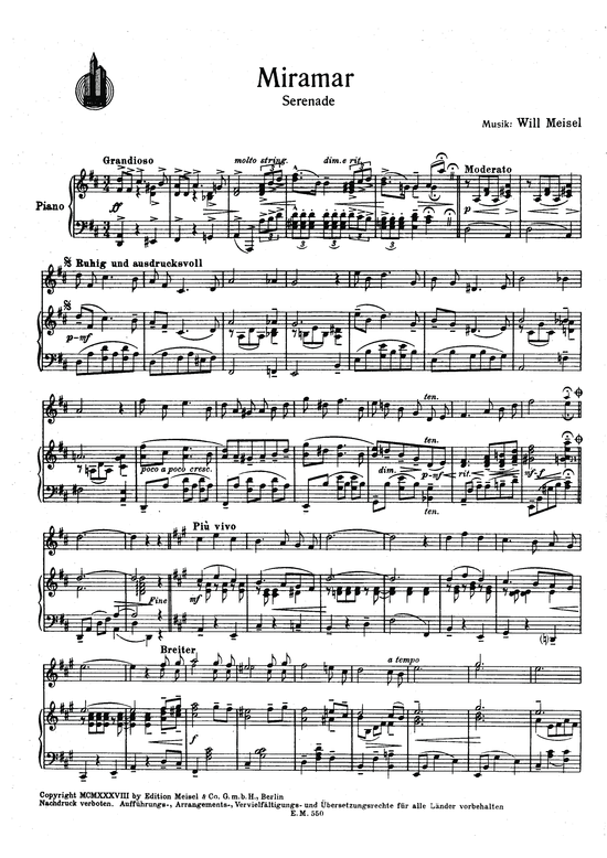 Produktbild zu: MiramarSerenade