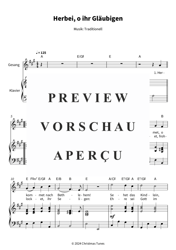 gallery: Herbei, o ihr Gläubigen, , (Gesang und Klavier)