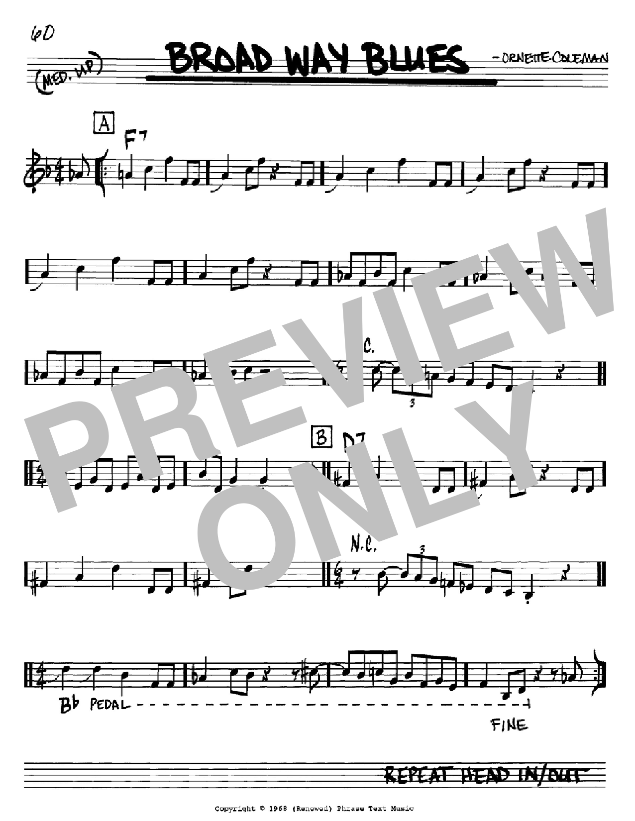 Produktbild zu: Broad Way Blues