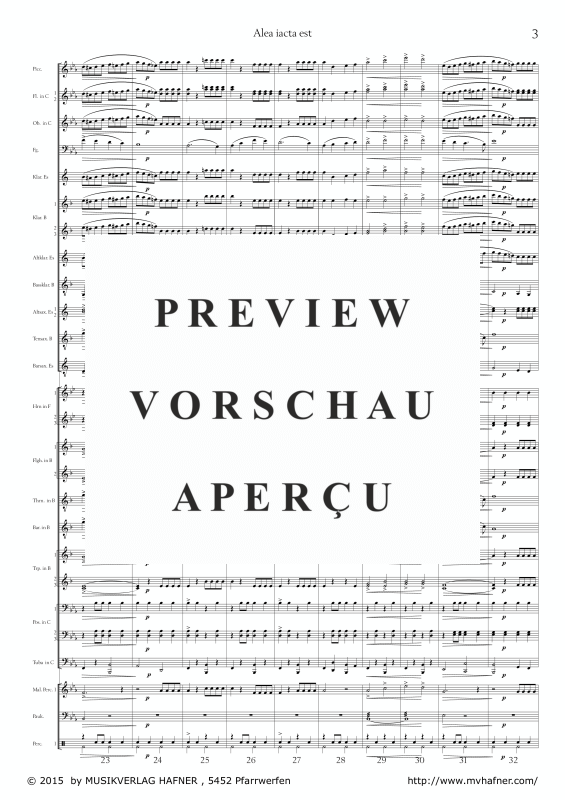 Product gallery: Page 8 of 11 Alea iacta est, , (large wind orchestra)