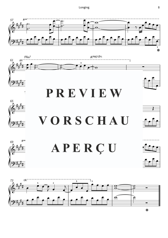 Produktgalerie: Seite 10 von 11 Longing, , Klavier Solo