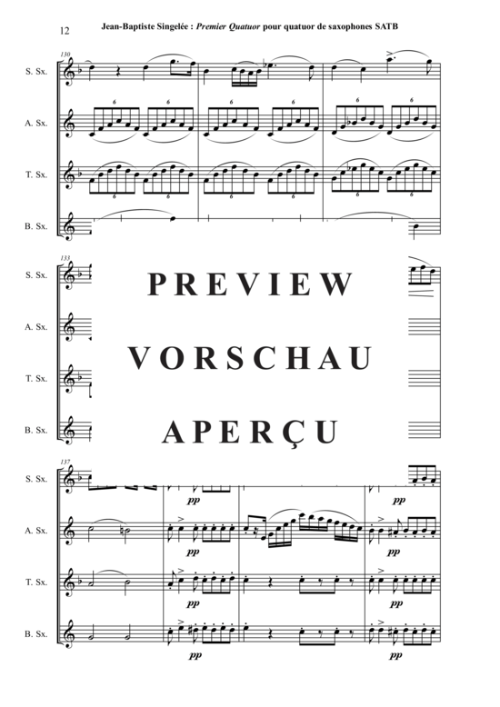 gallery: Premier Quatuor, Opus 53 , , (Saxophon-Quartett SATB)