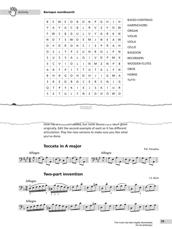 Produktgalerie: Seite 1 von 1 Two Part Invention, Johann Sebastian Bach, Klavier
