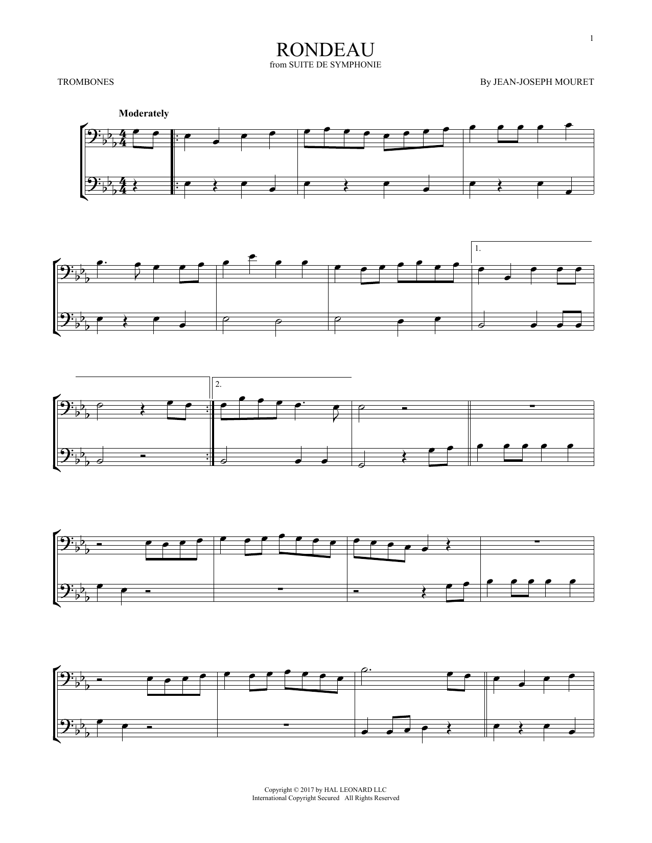 Product gallery: Page 1 of 1 Fanfare Rondeau, Jean-Joseph Mouret