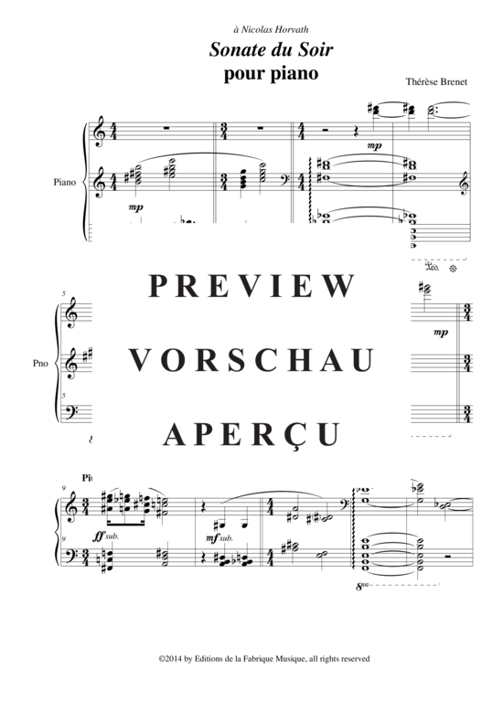 Product gallery: Page 3 of 8 Sonate du Soir , , Piano Solo