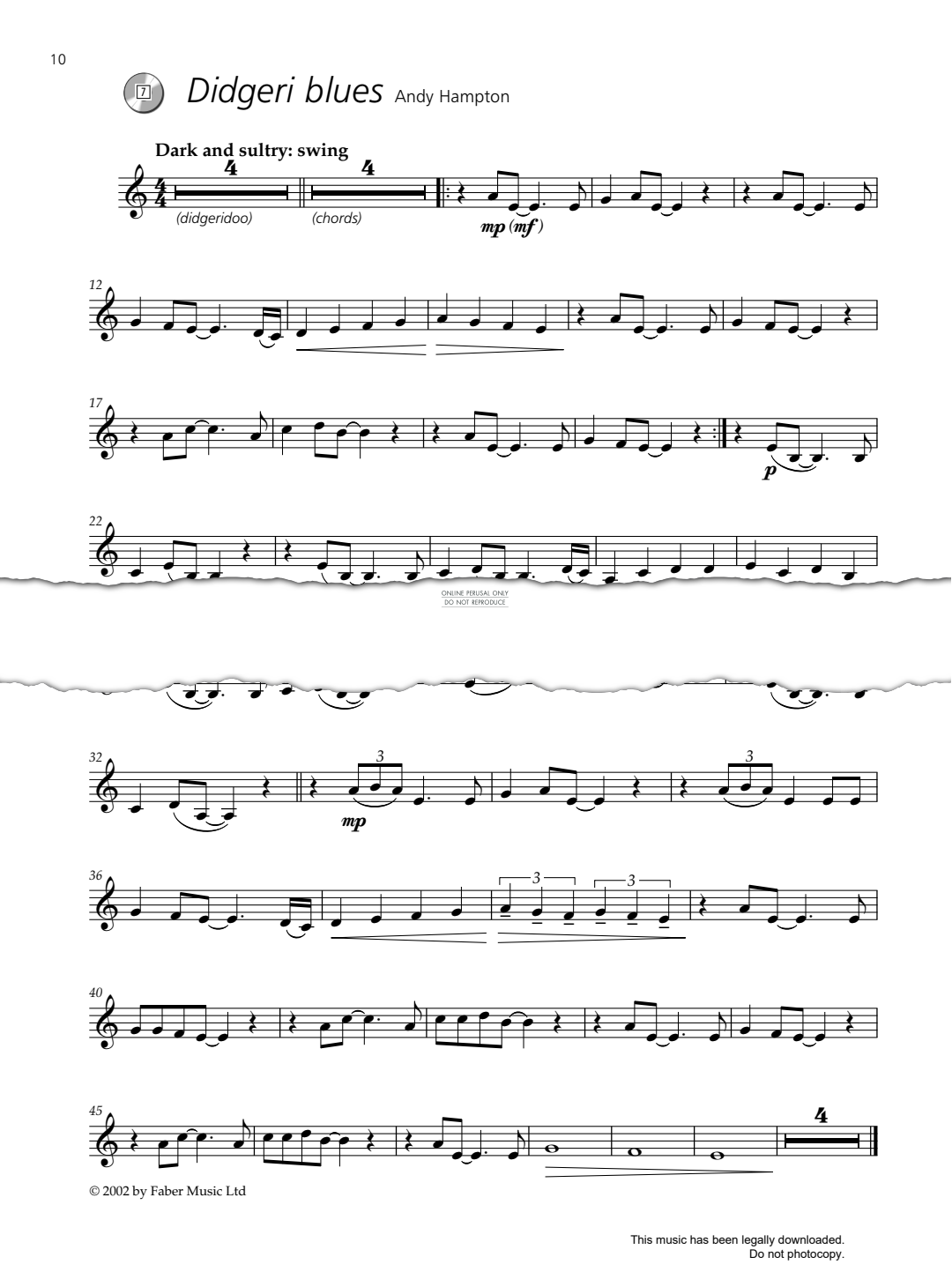 Produktgalerie: Seite 1 von 1 Didgeri Blues (from 'Groove Lab'), Andy Hampton, Klarinette