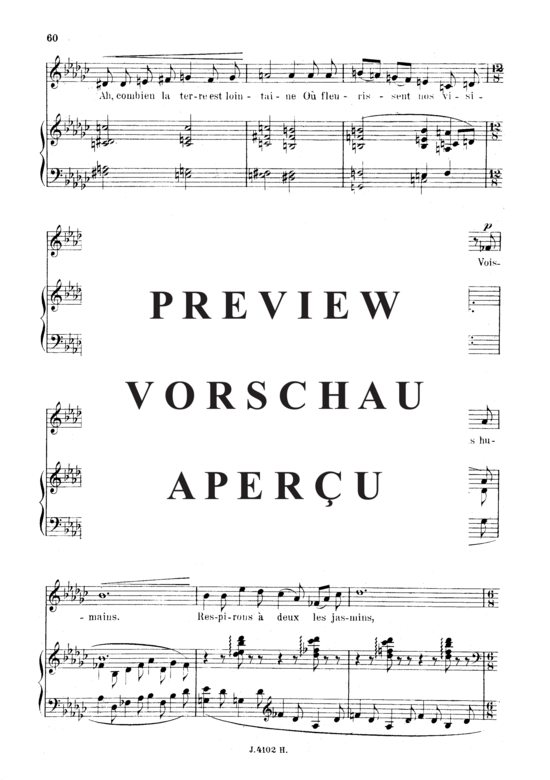 Product gallery: Page 6 of 7 Le pays des rêves Op.39 No.3, , Medium Voice and Piano
