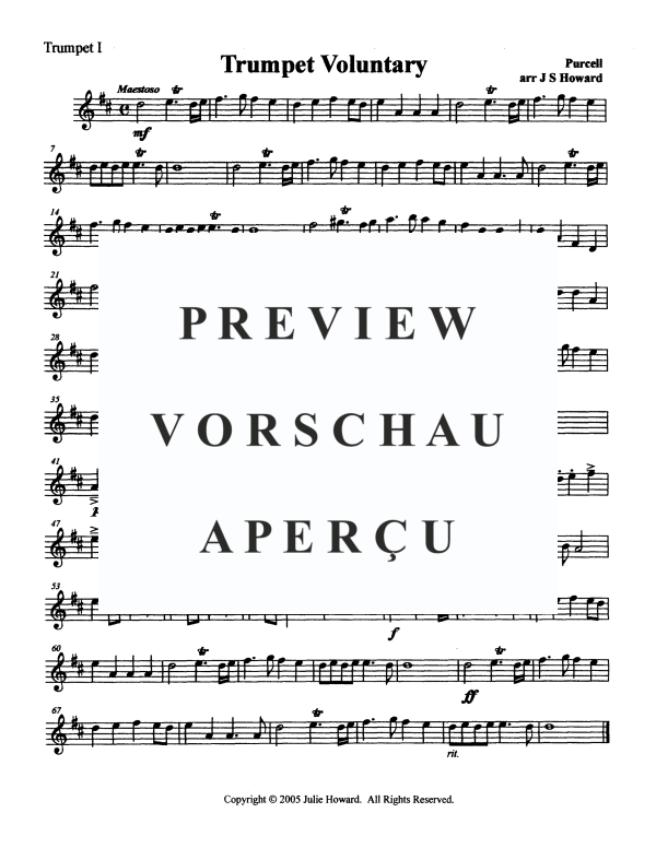 Produktgalerie: Seite 8 von 11 Trumpet Voluntary, , Trompeten Quartett