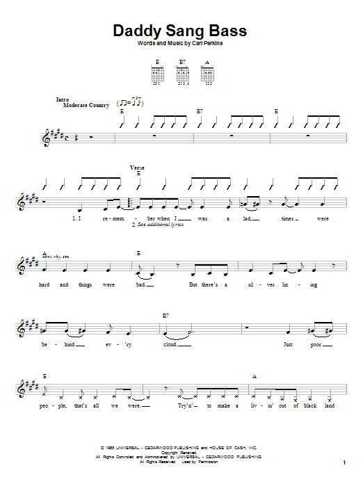 Produktbild zu: Daddy Sang Bass