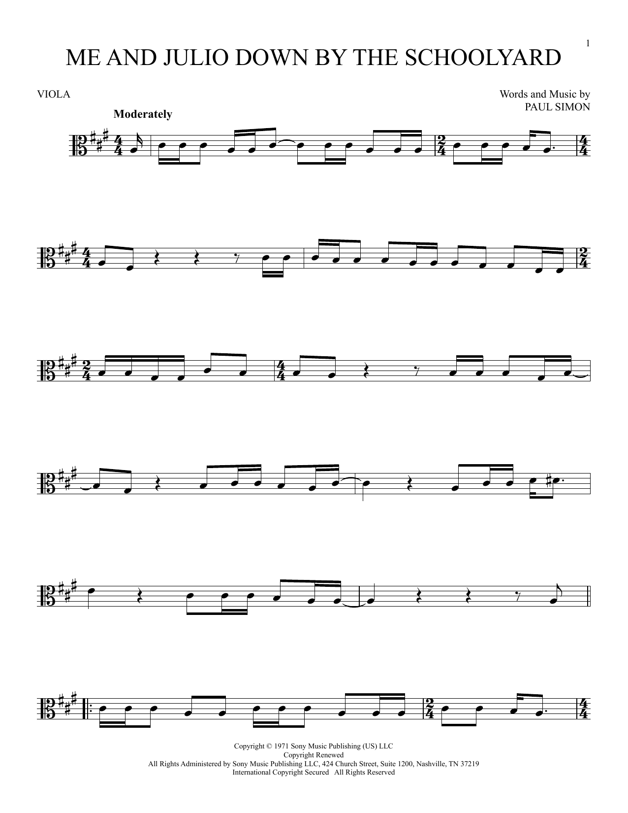 Product gallery: Page 1 of 1 Me and Julio Down By The Schoolyard, Paul Simon