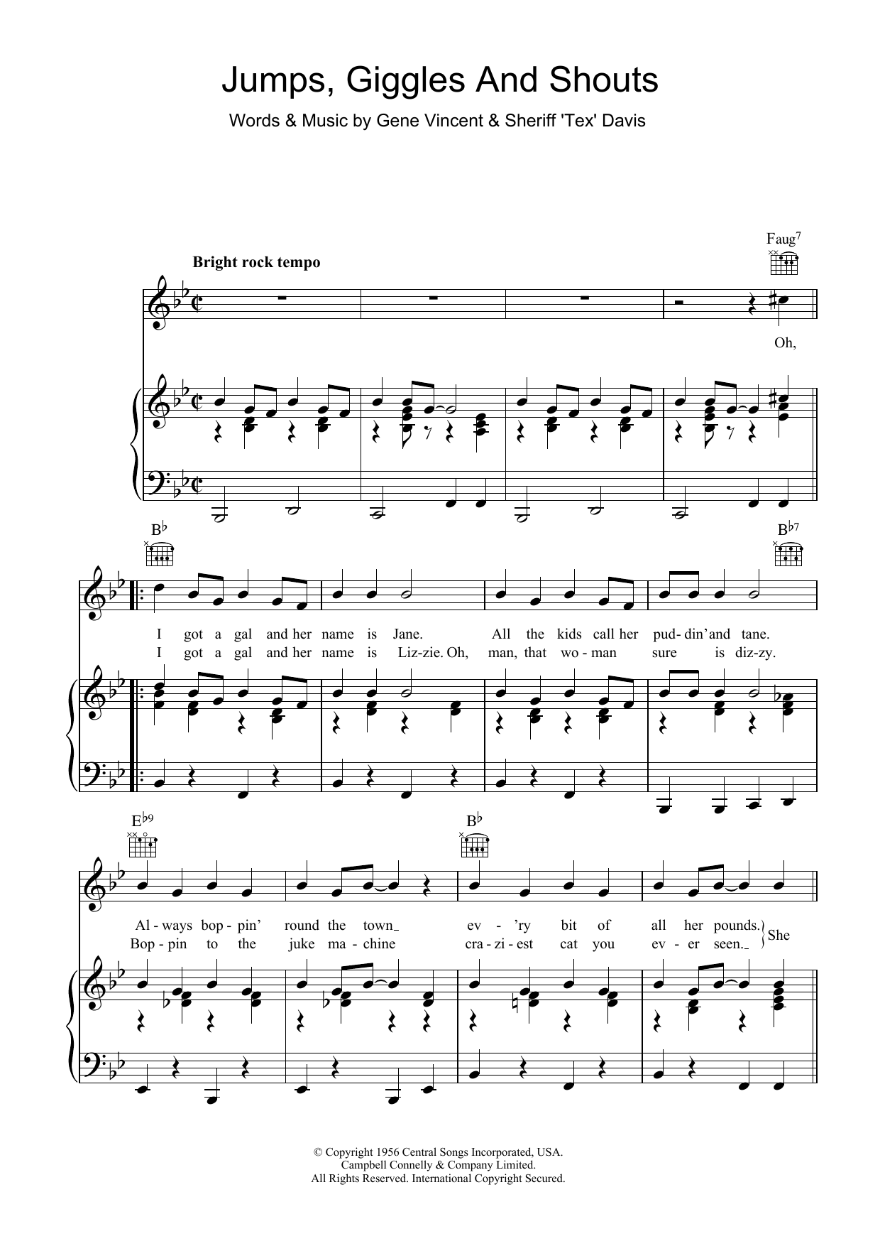 Produktgalerie: Seite 1 von 1 Jumps, Giggles and Shouts, Gene Vincent, Gesang, Gitarre, Klavier