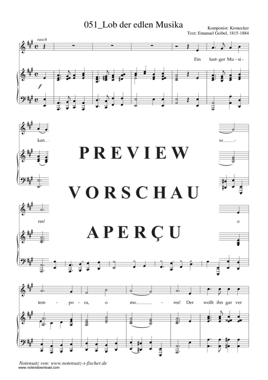 Produktgalerie: Seite 2 von 3 Lob der edlen Musika , , Klavier und Gesang