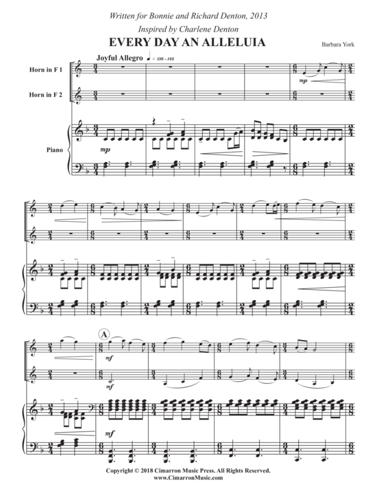 Product picture to: Every Day and Alleluia Barbara York