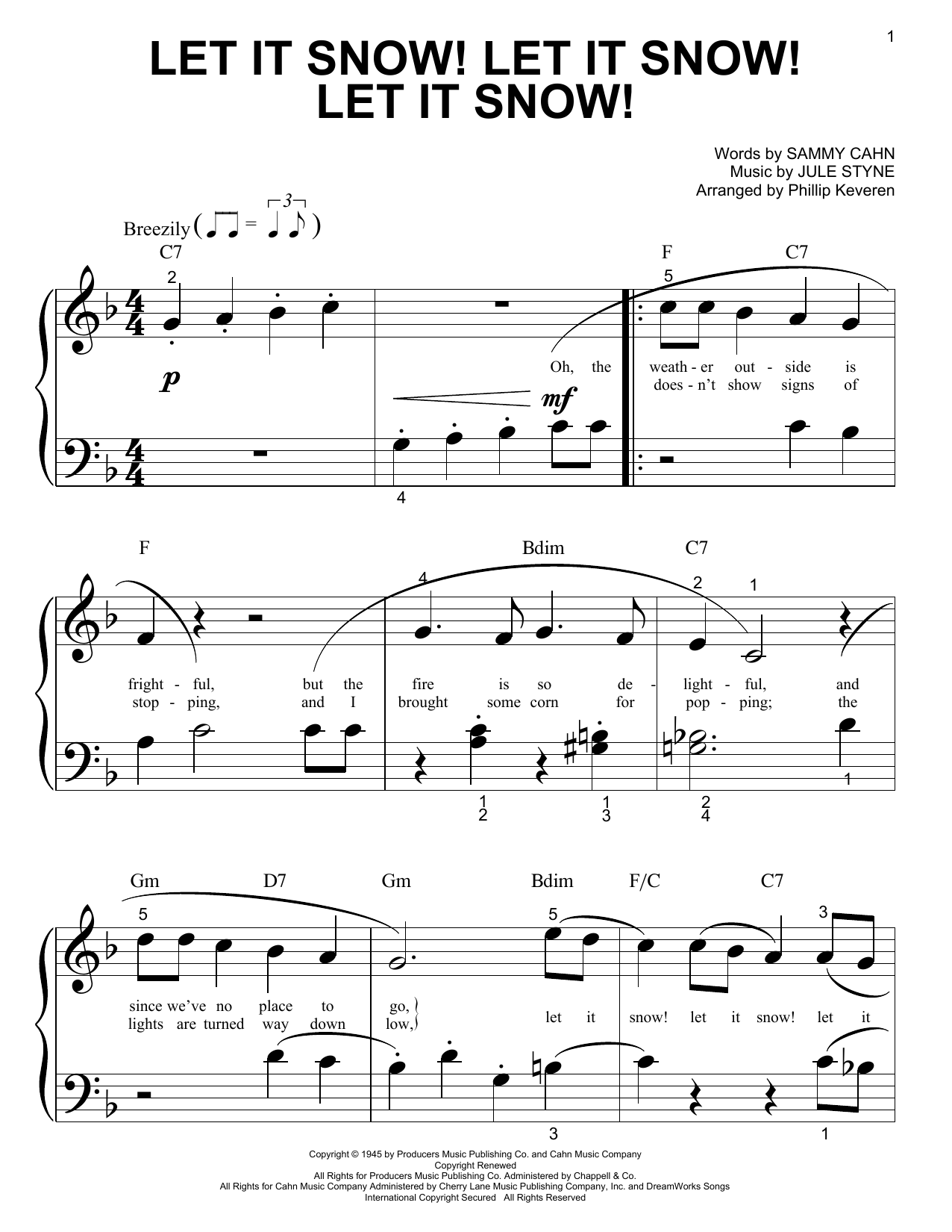 Produktbild zu: Let It Snow! Let It Snow! Let It Snow! (arr. Phillip Keveren)