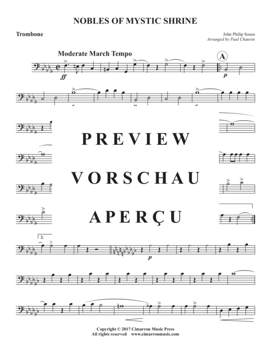 Produktgalerie: Seite 14 von 17 Nobles of th Mystic Shrine , , (Blechbläserquintett)