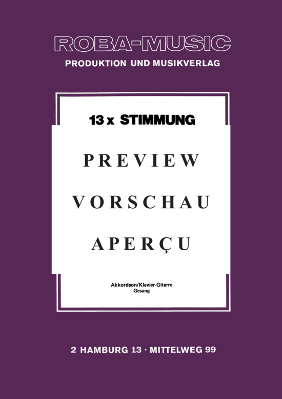Produktgalerie: Seite 2 von 21 13 x Stimmung von und mit Hein Timm , , Klavier und Gesang