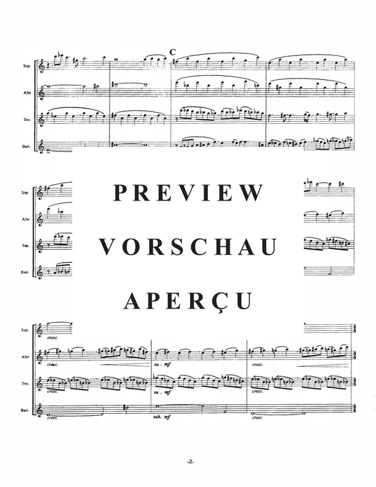 Product gallery: Page 5 of 21 Dream Visions , , (Saxophonquartett SATB)