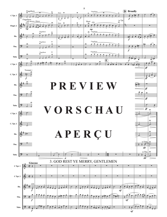 Produktgalerie: Seite 6 von 21 Carols for Brass, Set 2 , , (Blechbläser-Quintett)