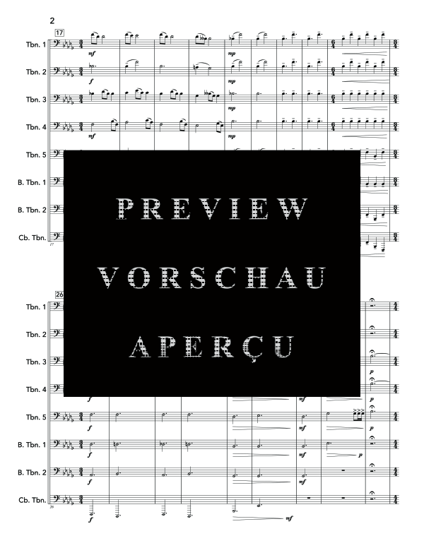 Produktgalerie: Seite 6 von 11 Last Breath, The, , (Ensemble 5x Posaune, 2x Bass Posaune + Contrabass Posaune/Tuba)