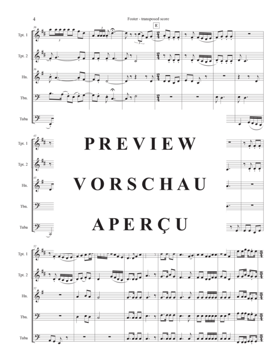 Produktgalerie: Seite 7 von 21 Tribute to Stephen Foster , , (Blechbläserquintett)