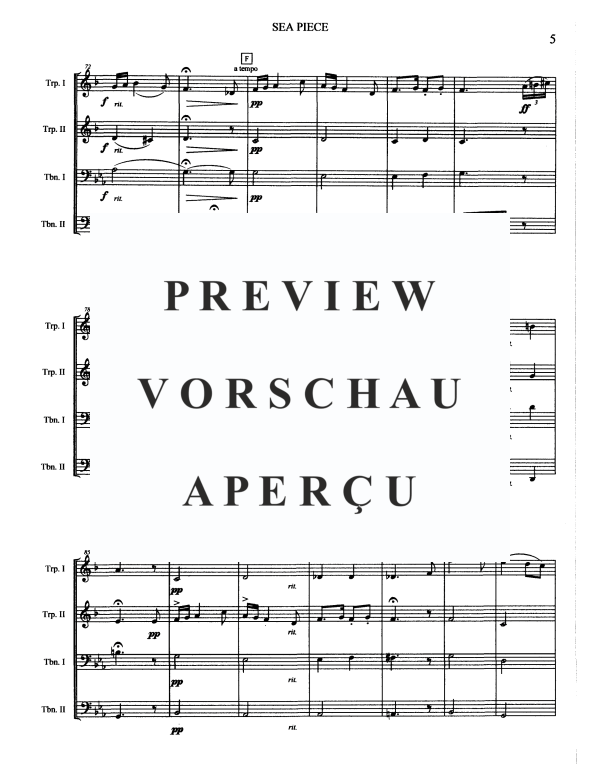 Produktgalerie: Seite 7 von 11 Sea Piece, , Blechbläserquartett
