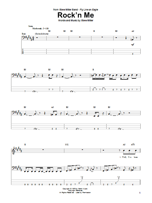 Produktgalerie: Seite 1 von 1 Rock'n Me, Steve Miller Band, E-Bass
