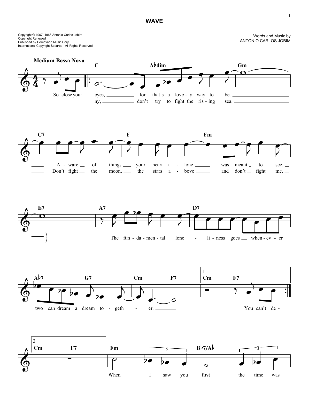 Produktgalerie: Seite 1 von 1 Wave, Antonio Carlos Jobim