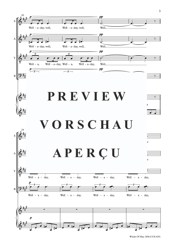 Produktgalerie: Seite 4 von 11 The Winds of May, , Gemischter Chor und Klavier