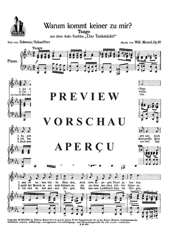 Produktgalerie: Seite 3 von 3 Warum kommt keiner zu mir?, , Klavier und Gesang
