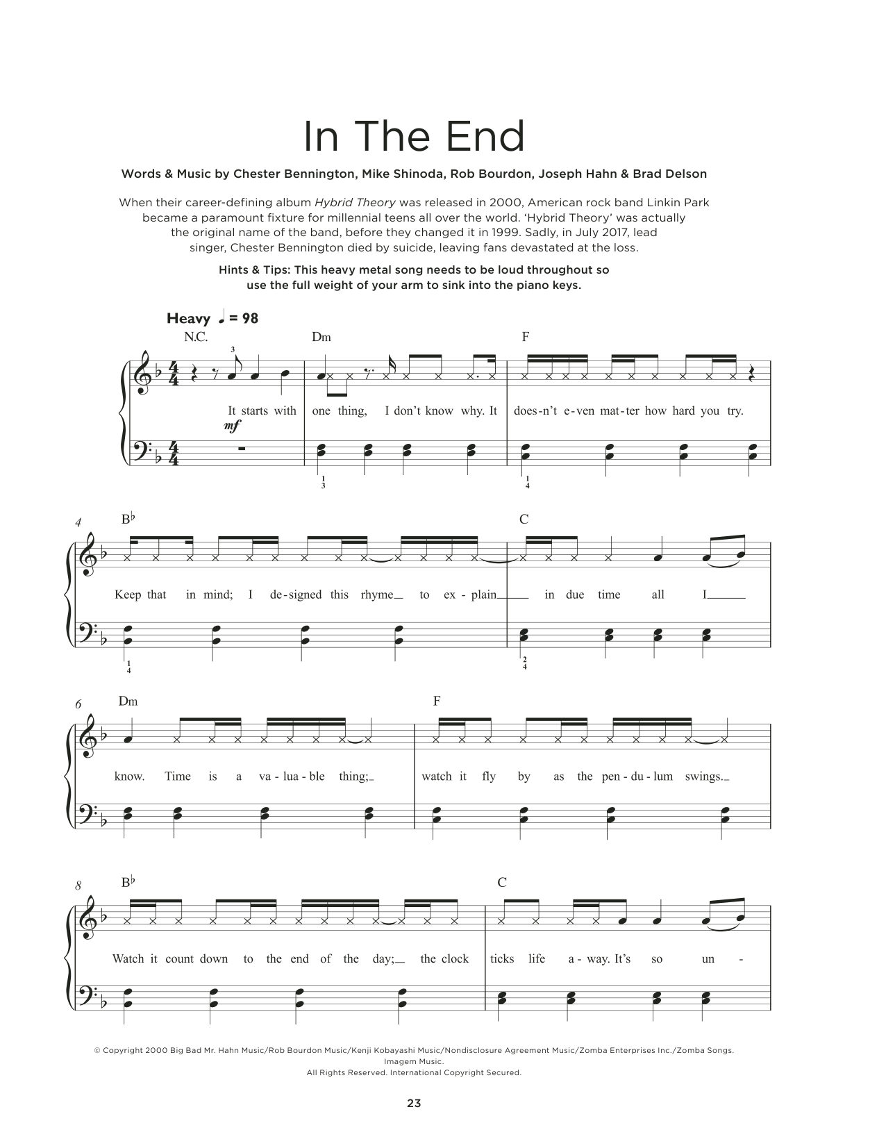 Produktbild zu:  In The End - Linkin Park