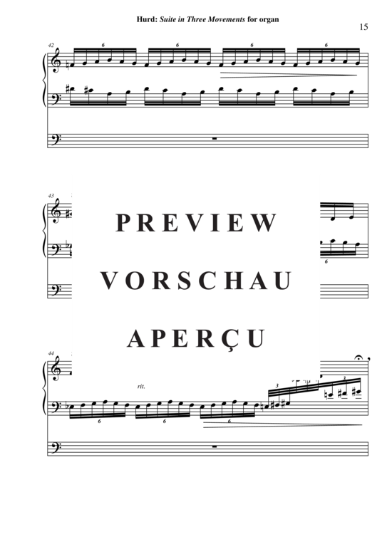 Product gallery: Page 16 of 21 Suite In Three Movements , , (Orgel Solo)