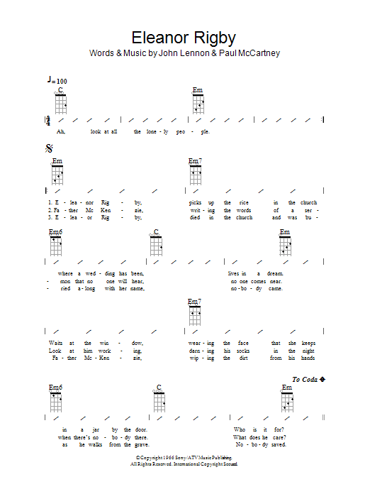 Product gallery: Page 1 of 1 Eleanor Rigby, The Beatles